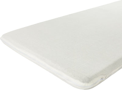Housse de matelas pour lit de camping Meyco baby uni - blanc cassé - 60x120cm