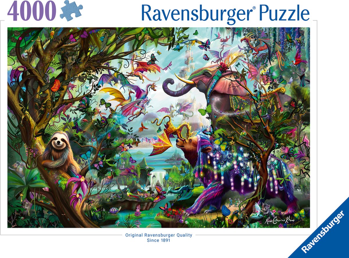 Puzzle Ravensburger les dragons des tropiques - puzzle - 4000 pièces
