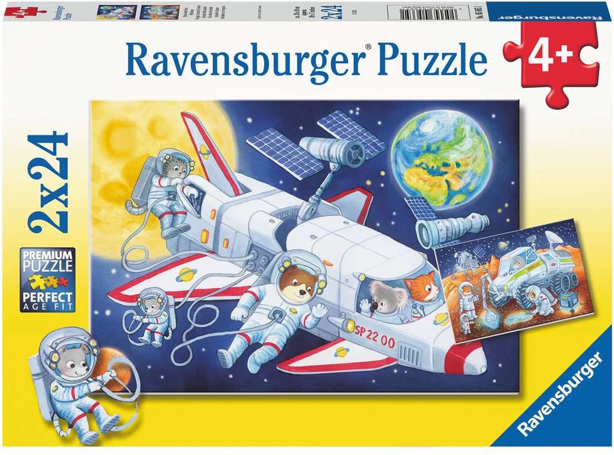 Ravensburger - Puzzle Travel à travers la pièce 2x24 pièces