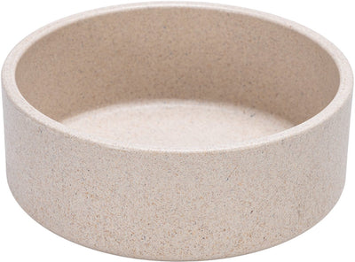 Conçu par Lotte Noor gamelle à nourriture pour chien - gamelle à nourriture - passe au lave-vaisselle - bambou - beige - 12 cm
