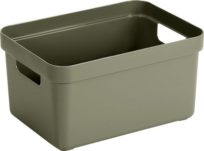 Sunware - boîte de rangement sigma home 5l vert foncé - 25,2 x 17,5 x 12,2 cm