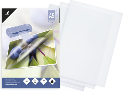 Pochettes de plastification Kangaro - a5 - 80 microns - brillantes - 100 pièces - k-16005