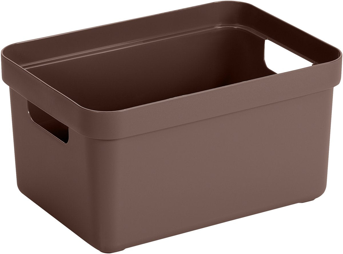 Sunware sigma home boîte de rangement 5l marron 252 x 175 x 122 mm