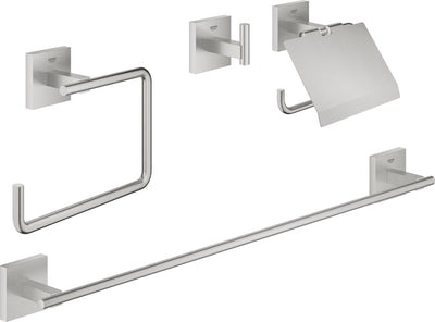 Grohe start cube ensemble d'accessoires 4-en-1 - super acier (aspect acier inoxydable) 41115dc0