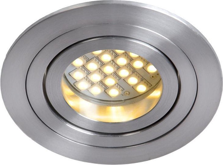 Lucide tube - spot encastrable - ø 9,2 cm - 1xgu10 - chrome mat