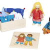 Goki Flexible Dolls Fynja Fabio, 6 tenues