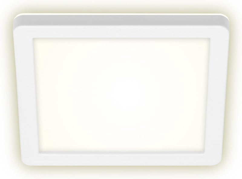 Briloner - Lampe d'extérieur LED - Applique d'extérieur incl. effet de rétroéclairage, plafonnier d'extérieur, lampe de bain 8 watts, 1 200 lumens, 4 000 kelvins, blanc