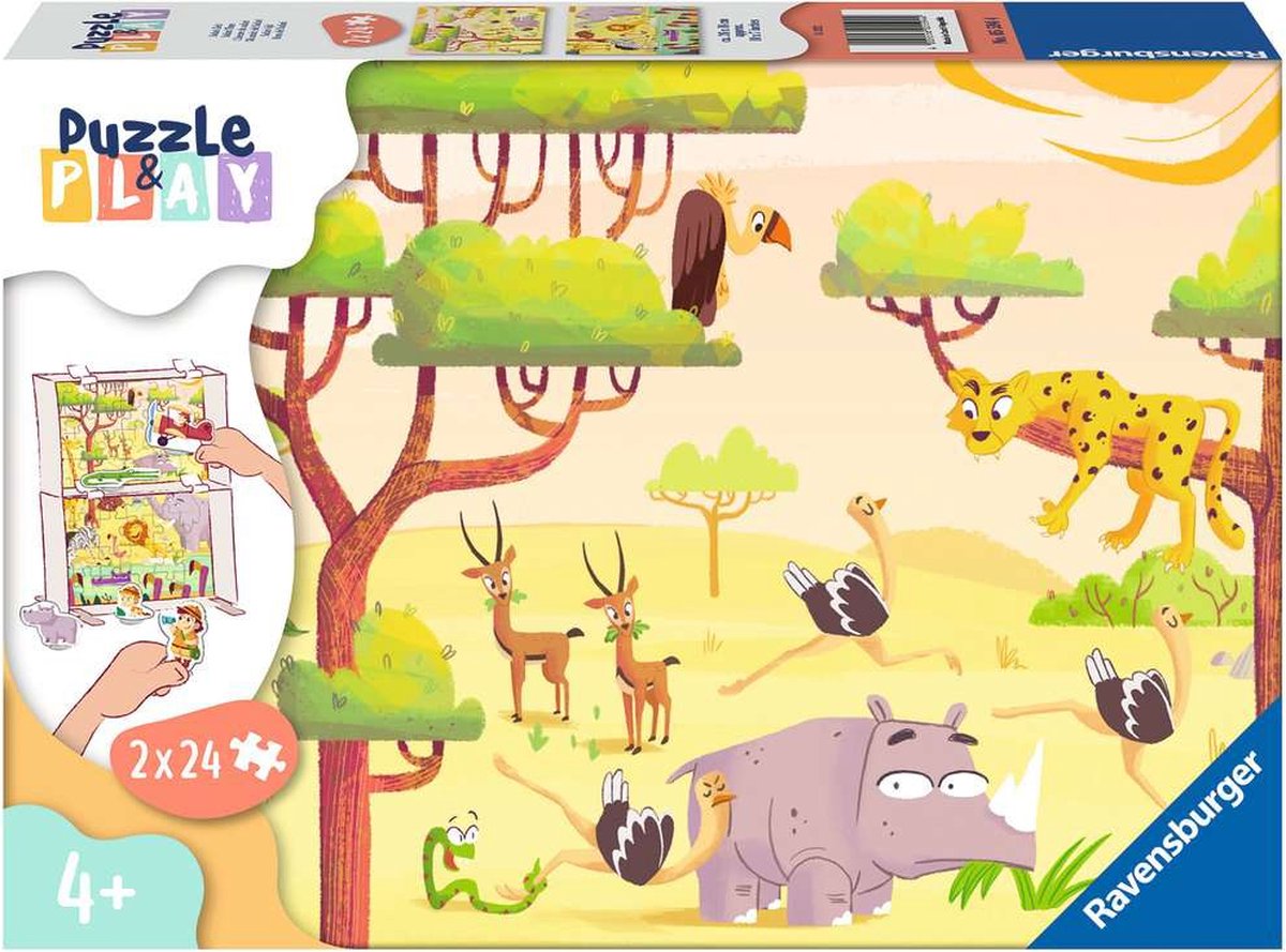 Ravensburger - Puzzle - Safari Time 2x24 Pièces
