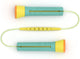 Chillafish corde à sauter enfants réglable en longueur - vert - corde à sauter filles et garçons 4 ans - facile à ranger grâce aux poignées à roulettes - modèle skibbi