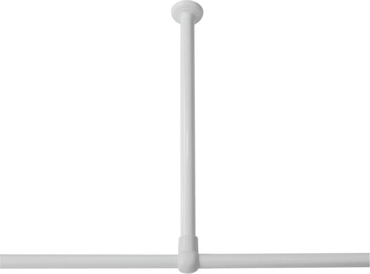 Sealskin seallux - support plafond pour tringle à rideau de douche 60 cm - blanc