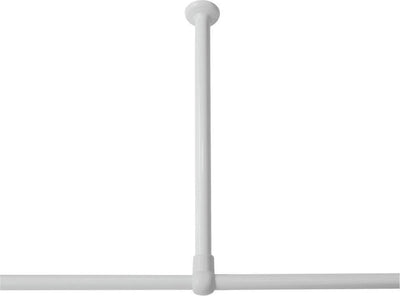 Sealskin seallux - support plafond pour tringle à rideau de douche 60 cm - blanc
