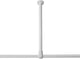 Sealskin seallux - support plafond pour tringle à rideau de douche 60 cm - blanc