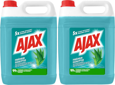 Nettoyant tout usage Ajax - parfum eucalyptus - 2 flacons x 5l