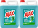 Nettoyant tout usage Ajax - parfum eucalyptus - 2 flacons x 5l