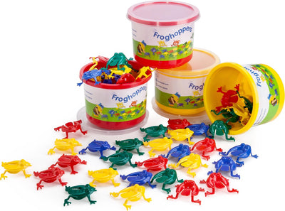 Jouets Viking - froghoppers - jeu de grenouille - 16 grenouilles colorées
