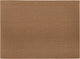 Mesapiu set de table aspect toile - rectangle - 33 x 45 cm - noyer - lot de 4