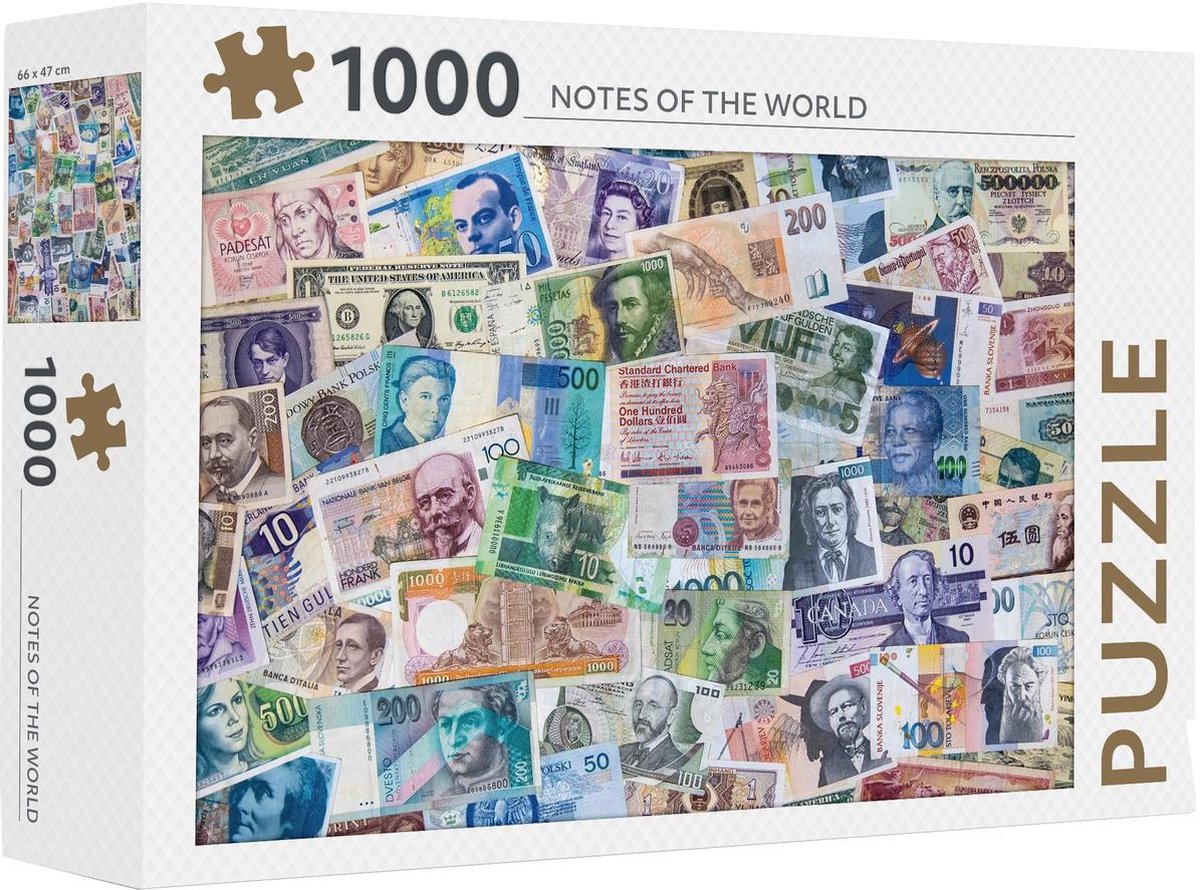 Puzzle Rebo - 1000 mcx - notes du monde - qualité premium