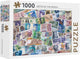 Puzzle Rebo - 1000 mcx - notes du monde - qualité premium