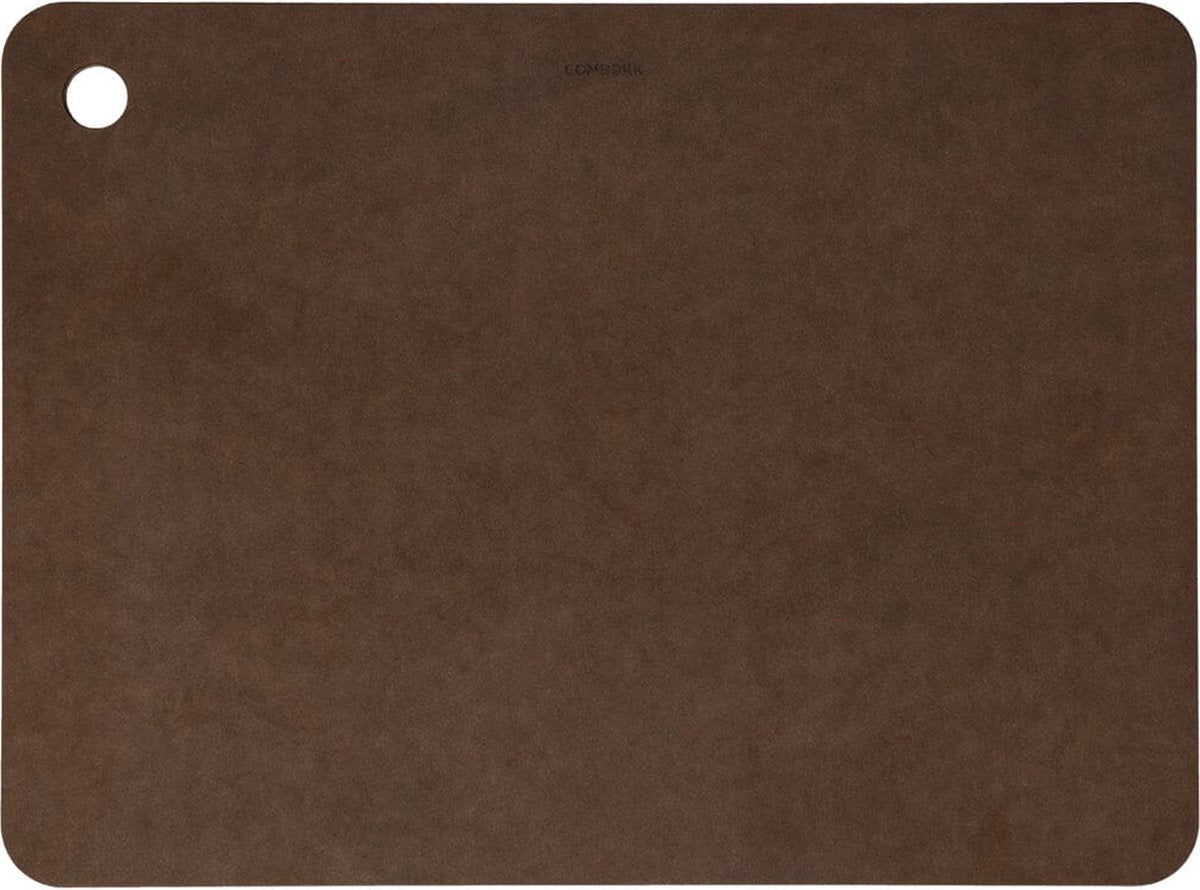 Planche à découper Combekk - papier 100% recyclé - sans microplastique - antibactérien - passe au lave-vaisselle - 28 x 38 cm - marron