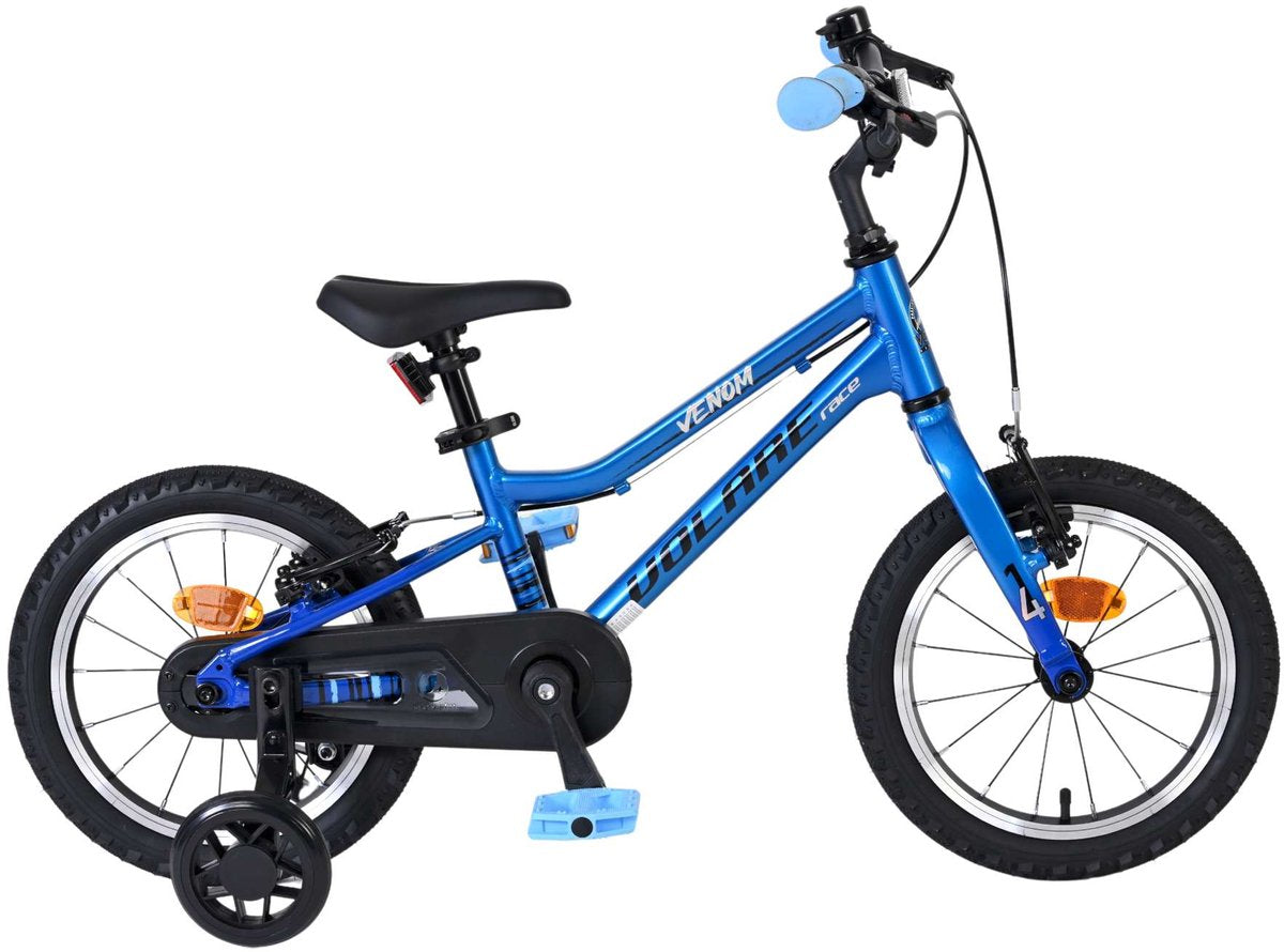 Vélo pour enfants Volare venom - garçons - 14 pouces - bleu - deux freins à main