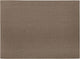 Mesapiu set de table aspect toile - rectangle - 33 x 45 cm - taupe foncé - lot de 4