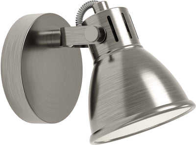 Eglo seras - spot led - 1 lumière - 3,3w - nickel-crème antique