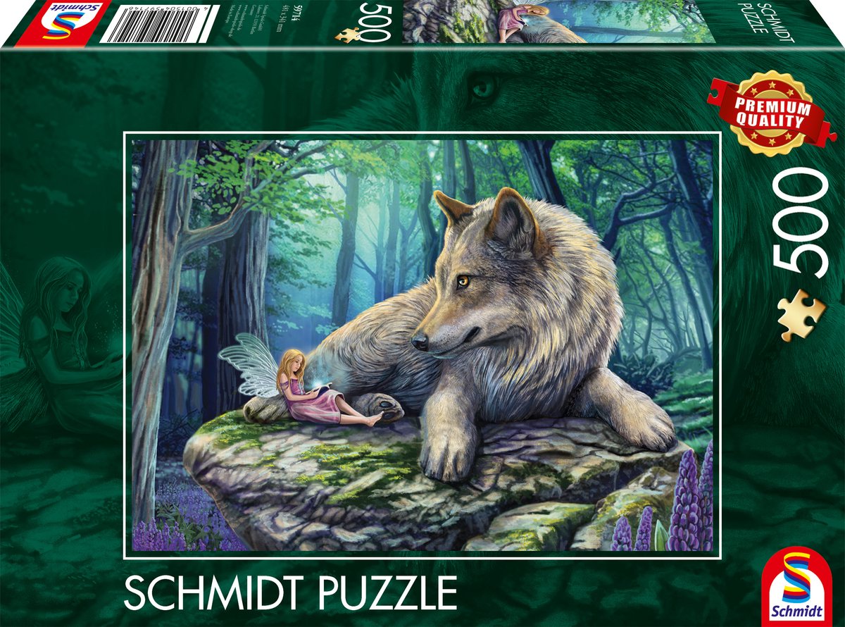 Schmidt - puzzle - loup et elfe - 500 pièces - enfants - à partir de 10 ans