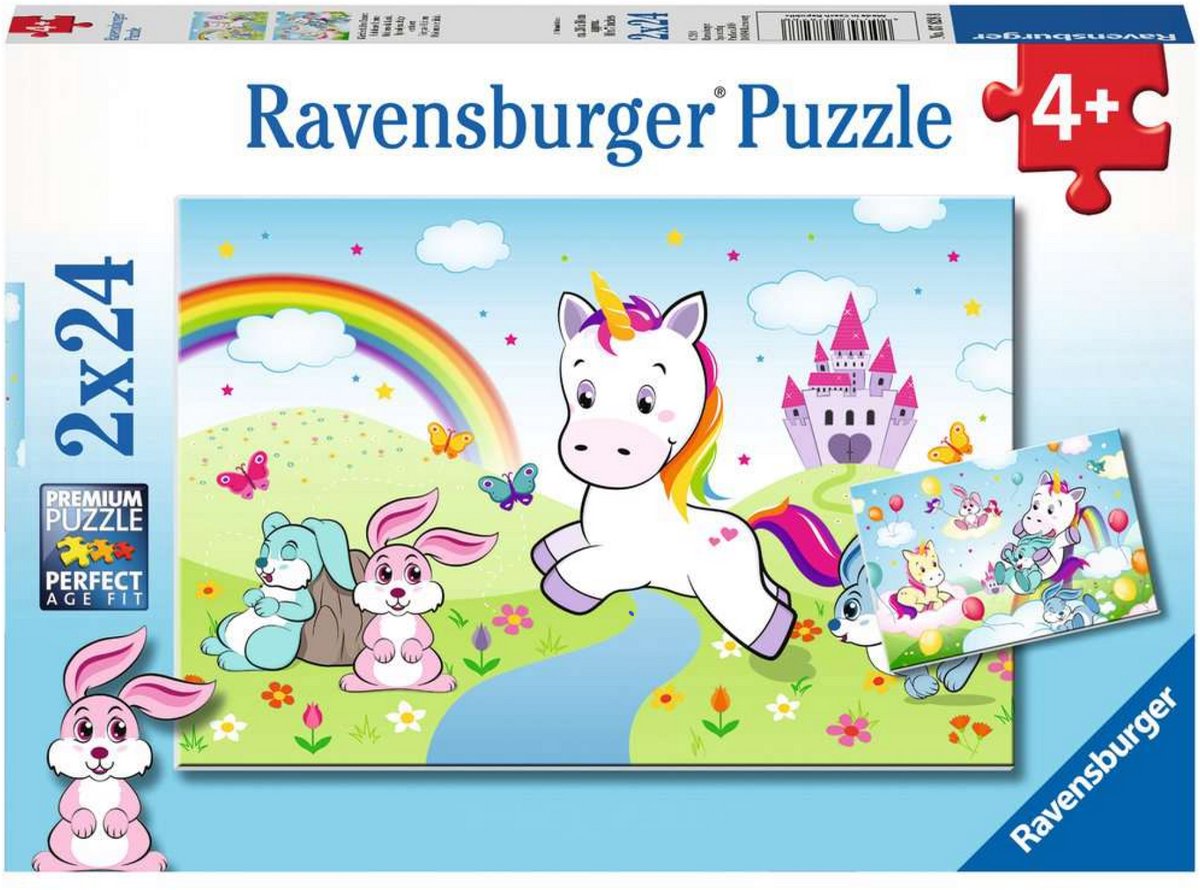 Ravensburger - Fairytale Unicorn Puzzle 2x24 Pièces