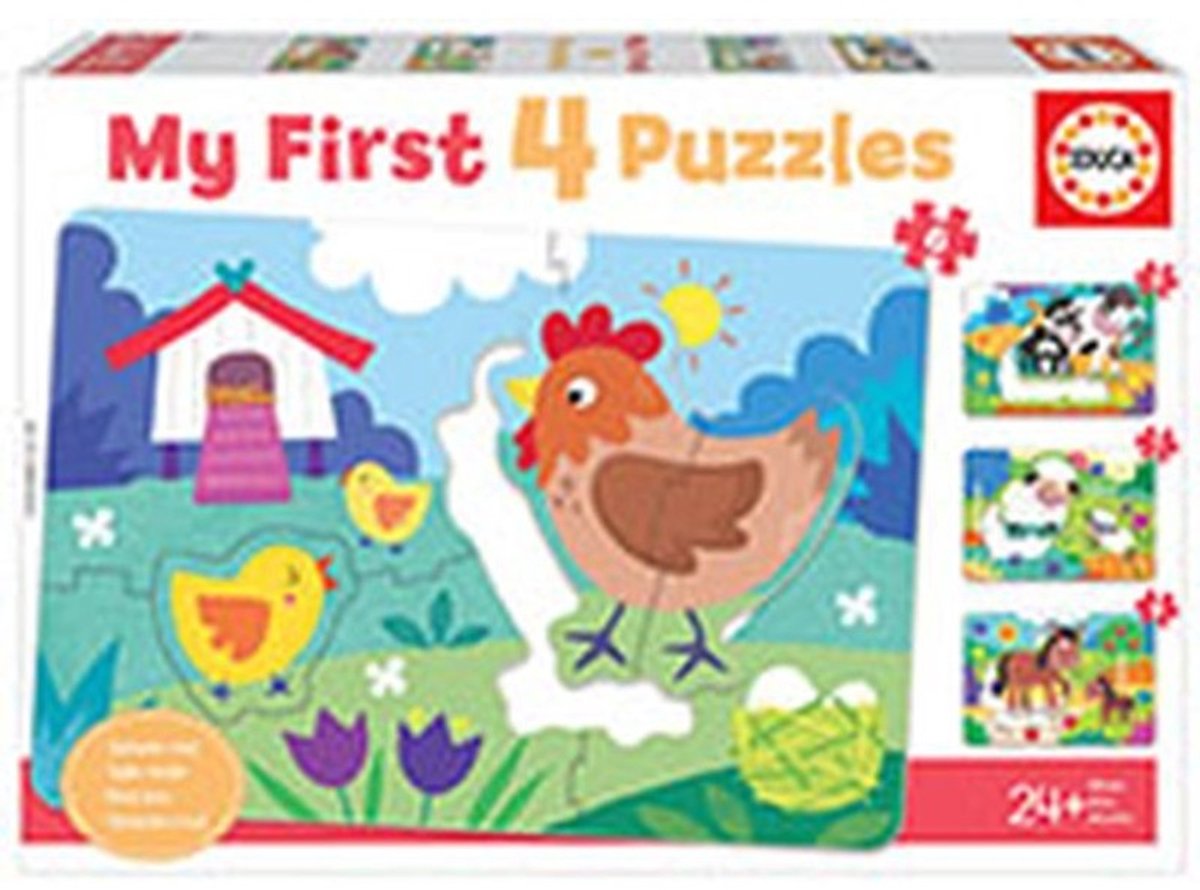 Educa - mon premier puzzle - maman et bébé - 4 puzzles de 3-4-5 pièces