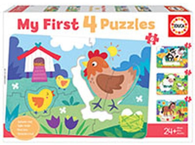 Educa - mon premier puzzle - maman et bébé - 4 puzzles de 3-4-5 pièces
