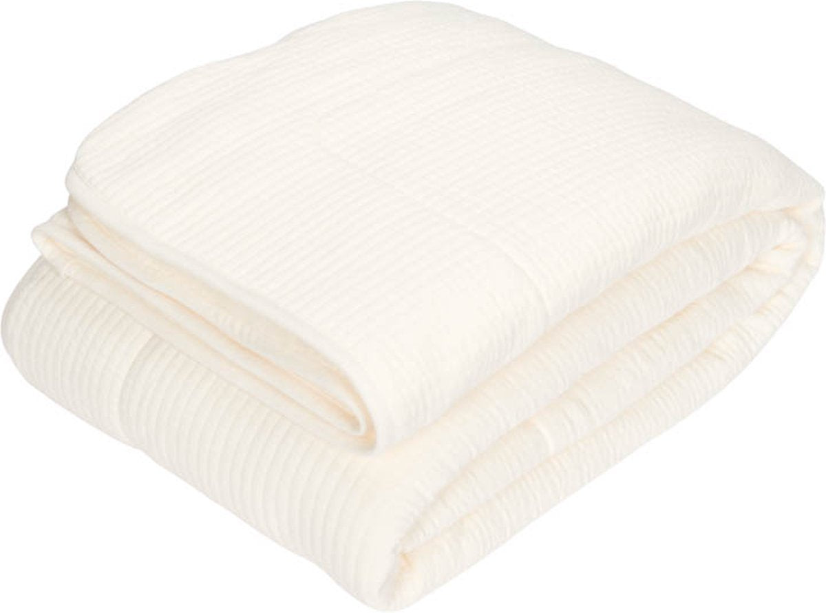Couverture pour berceau Little Dutch blanc pur et doux