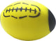 Atabiano ballon de rugby mousse 18 cm jaune