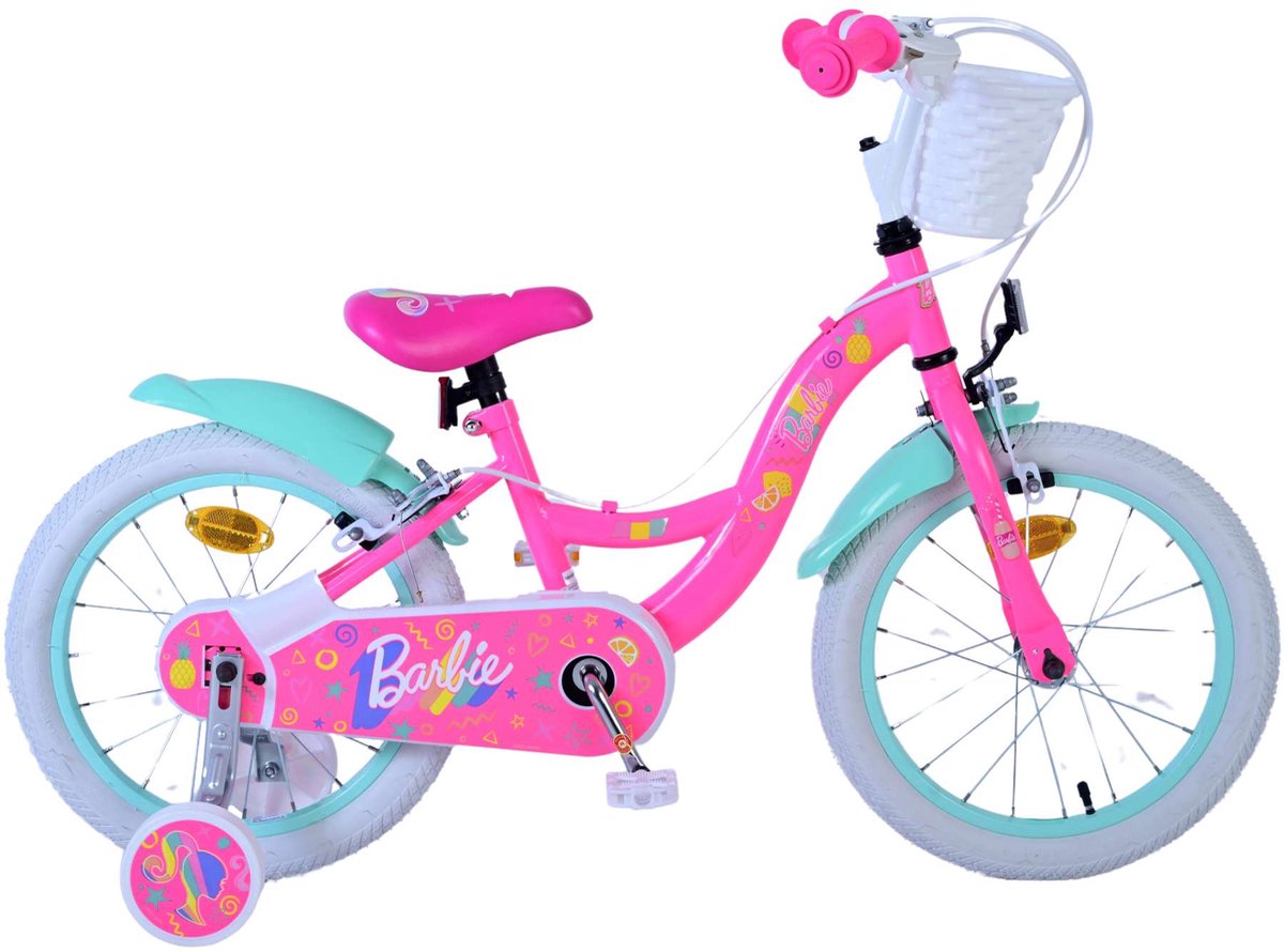 Barbie Child's Bike Girls 16 pouces rose deux freins à main