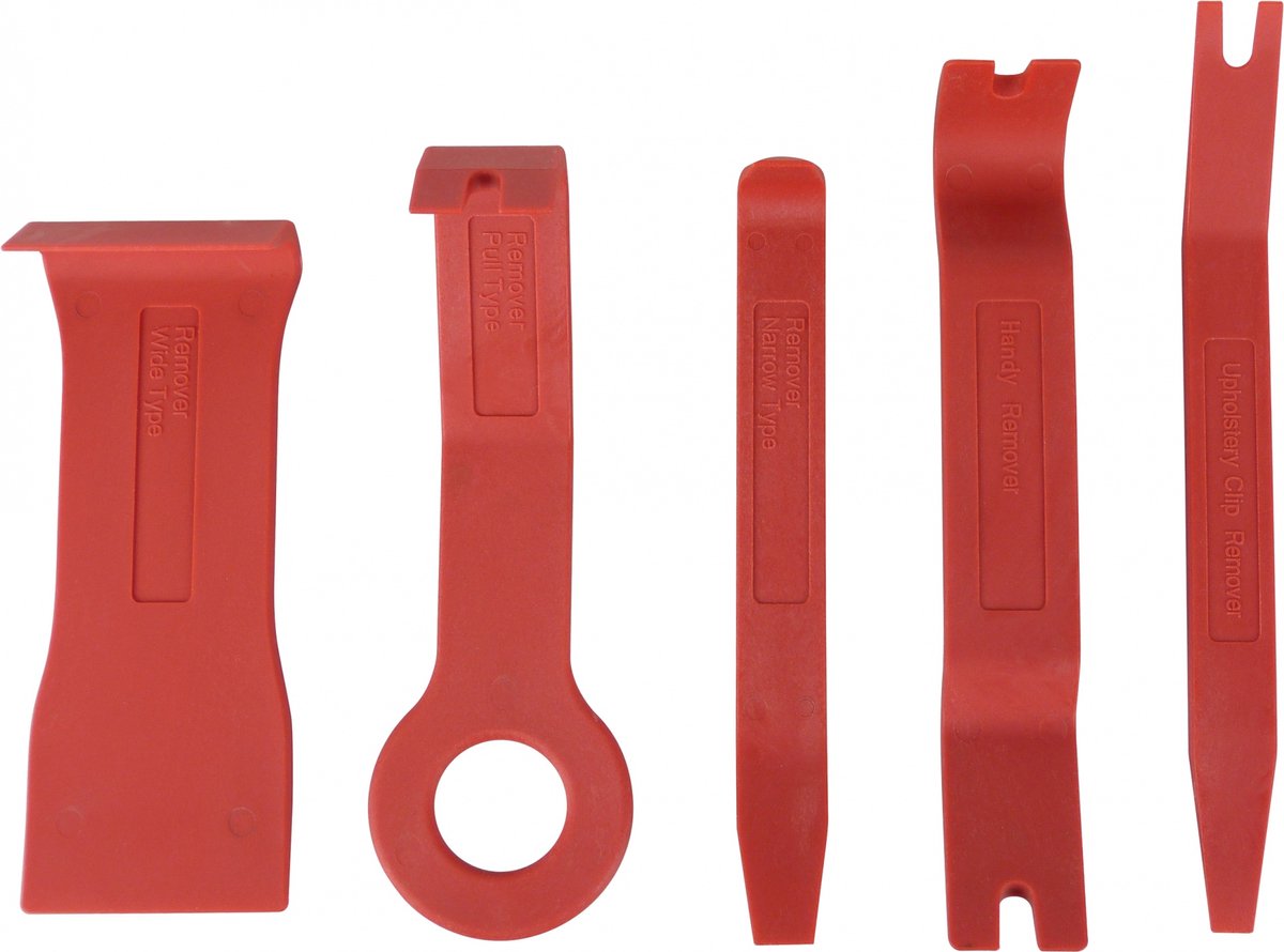 Jeu de leviers pour tissus d'ameublement Carpoint - Jeu de spatules pour enlever les tissus d'ameublement de voiture 5 pièces