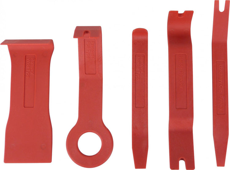 Jeu de leviers pour tissus d'ameublement Carpoint - Jeu de spatules pour enlever les tissus d'ameublement de voiture 5 pièces