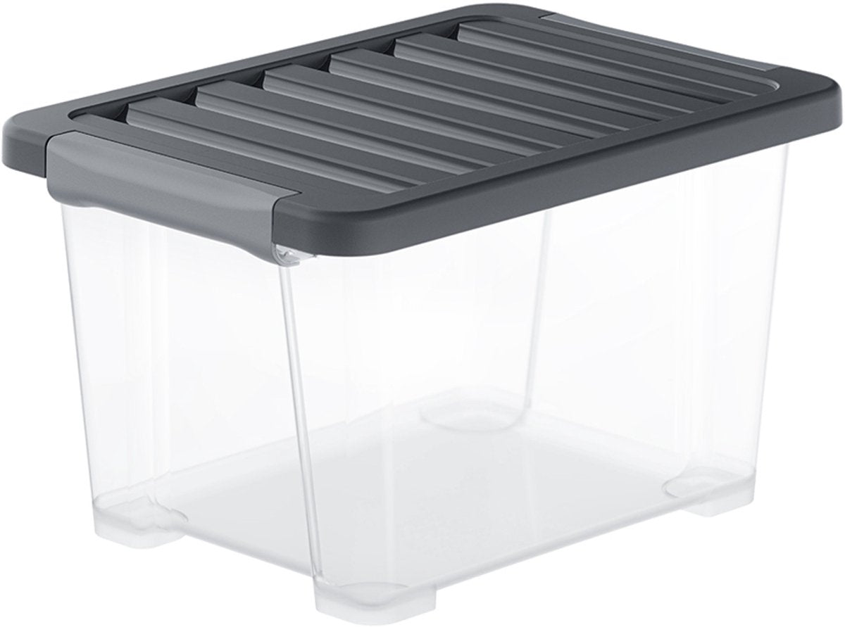 Boîtes de rangement Rotho core plus - lot de 4 - empilables - 15 litres