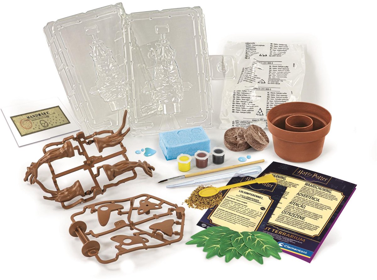 Clementoni - Harry Potter Mandragola - Ensemble d'expérimentation scientifique en terrarium - à partir de 7 ans