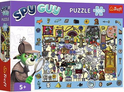 Puzzle Trefl 100 pièces - aventure musée espion - la famille I.
