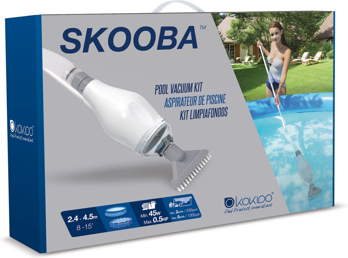 Aspirateur piscine Kokido skooba - aspirateur de fond pour piscines