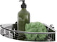 Tiger Boston - support de douche - panier de douche d'angle 24,7 cm - acier inoxydable poli