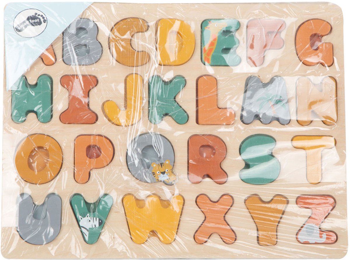 Small Foot Wooden Alphabet Puzzle Safari