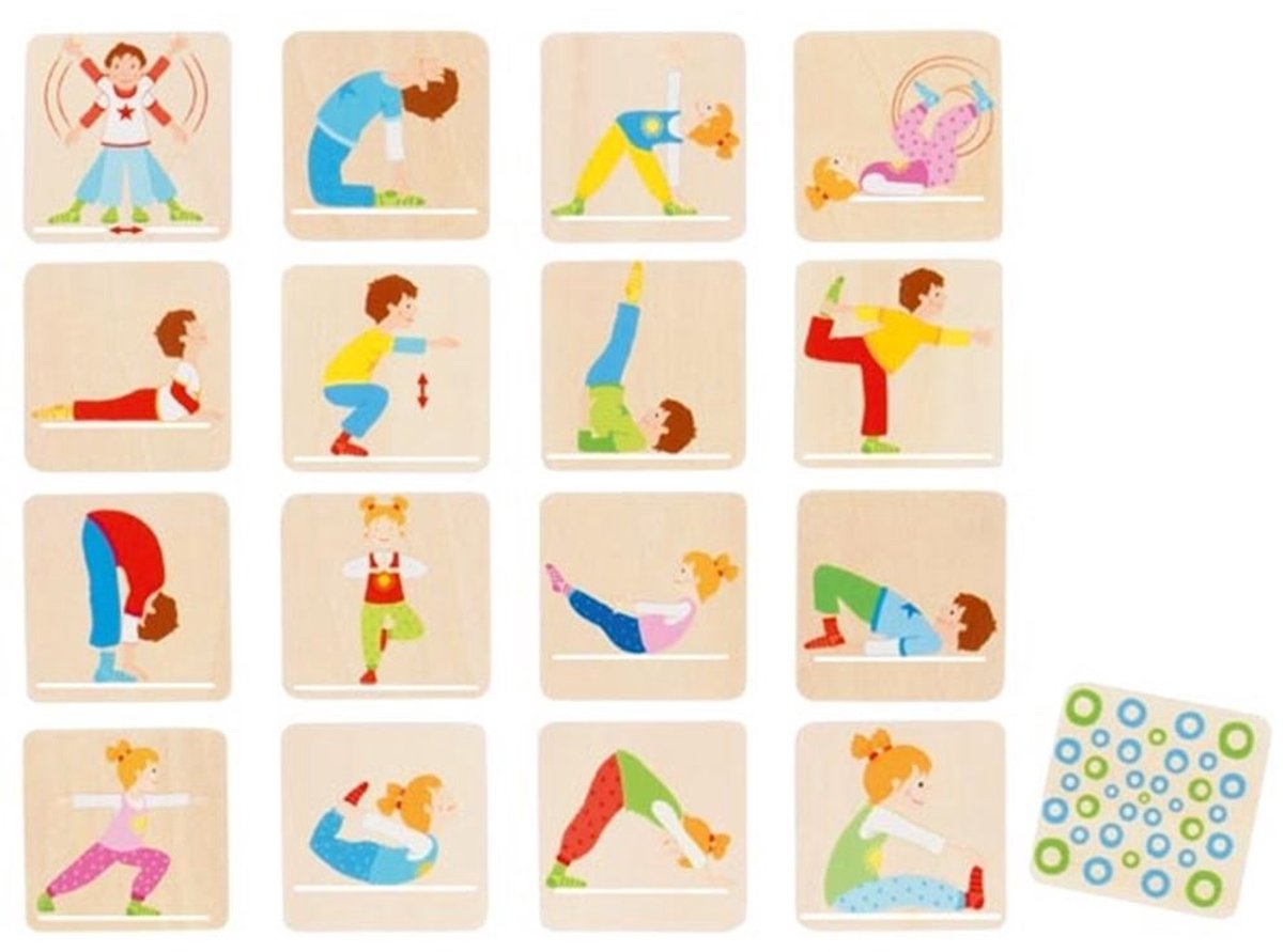 Gymnastique Goki Wooden Memo Game, 32dlg.