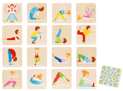 Gymnastique Goki Wooden Memo Game, 32dlg.