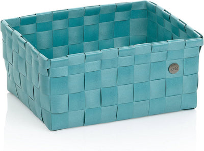 Kela salle de bain - panier néo 24x31x14 cm - plastique recyclé - bleu