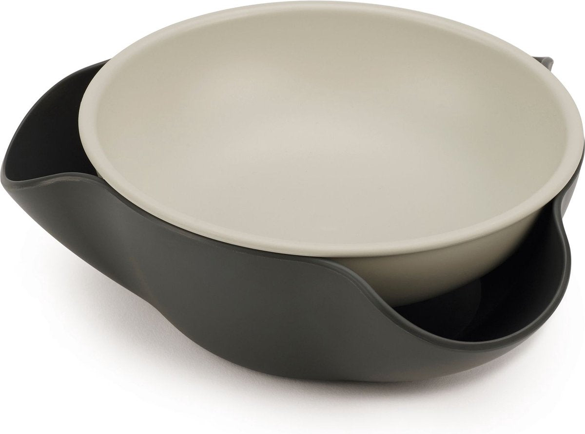Joseph joseph - bol double - plastique - gris