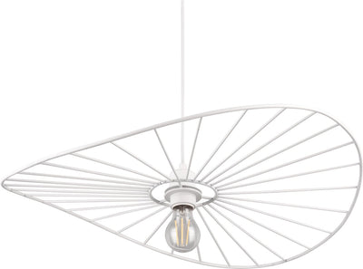 Rl live your light reality chapeau - hanglamp - wit mat - excl. 1x e27 40w - in hoogte verstelbaar