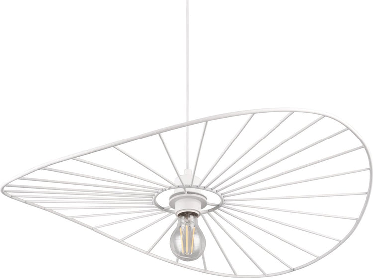 Rl live your light reality chapeau - hanglamp - wit mat - excl. 1x e27 40w - in hoogte verstelbaar