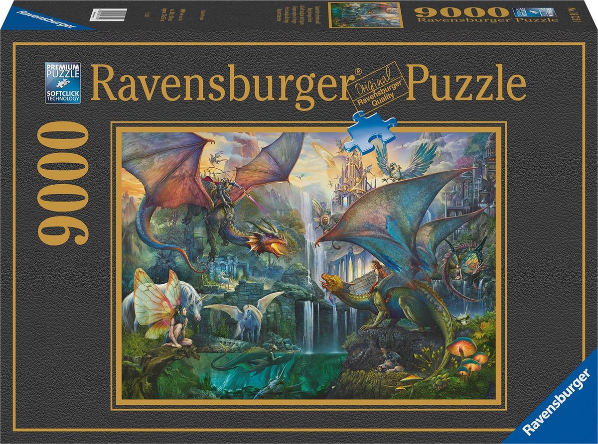 Ravensburger puzzle forêt de dragons - puzzle - 9000 pièces