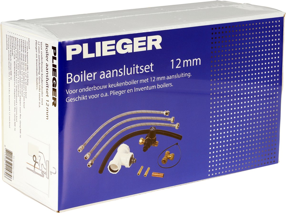 Kit de raccordement de chaudière Plieger 12 mm - pour chaudières et inventum - kit de raccordement de chaudière complet