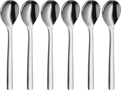 Wmf nuova - cuillères à œufs - 6 pièces - acier inoxydable - va au lave-vaisselle